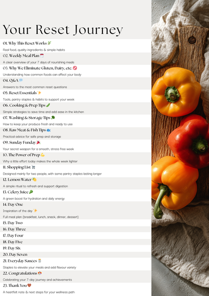The 7- Day Whole Food Reset