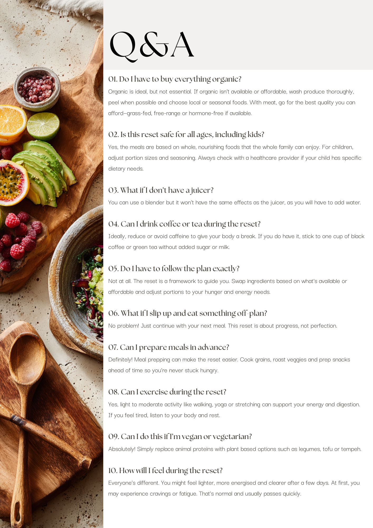 The 7- Day Whole Food Reset