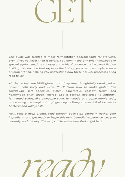 FERMENTATION BASICS |Gluten, Dairy & Refined Sugar Free